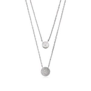 Michael Kors Silvertone Clear Pave Pendant